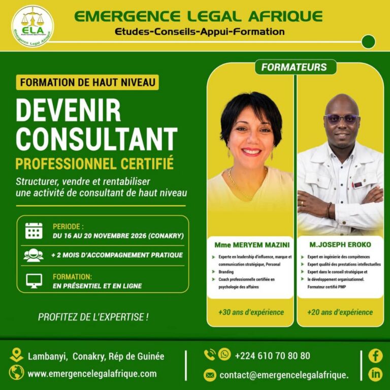 Formation au métier de Consultant Professionnel Certifié (CPC)
