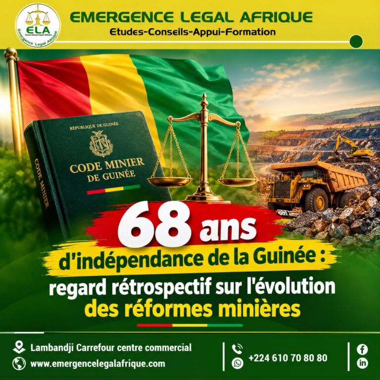 68 ans d’indépendance de la Guinée : regard rétrospectif sur l’évolution des réformes minières